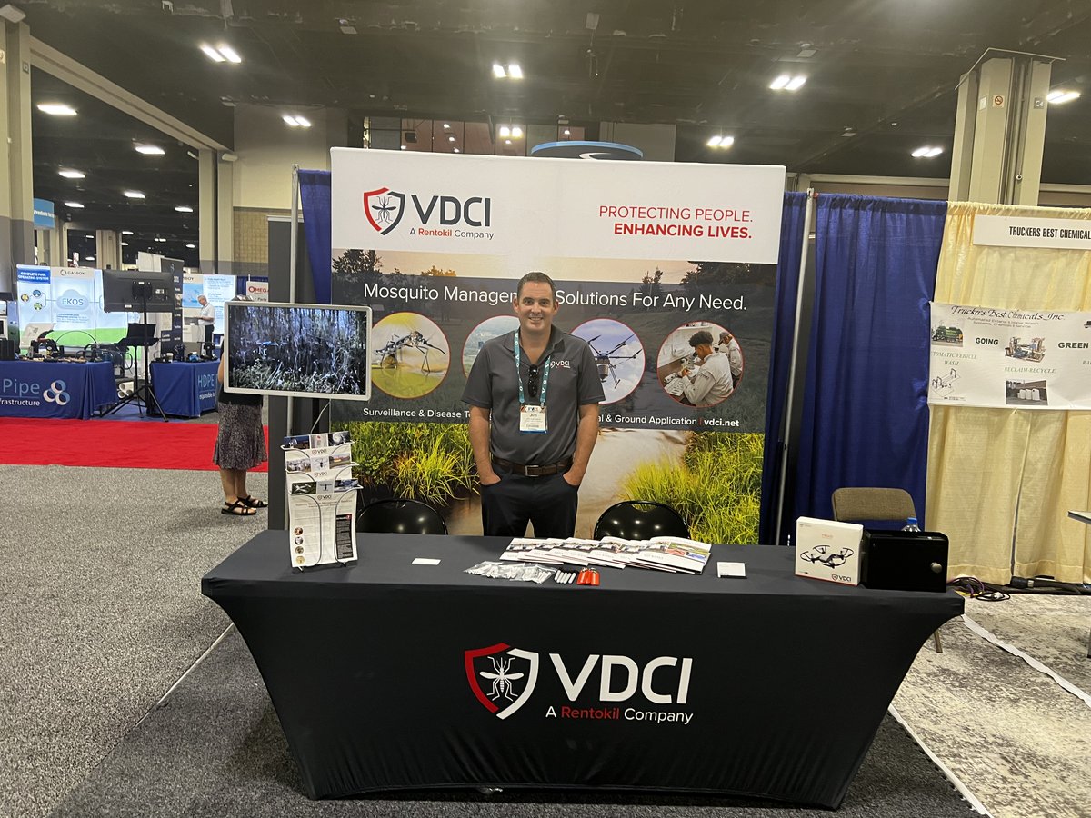 VDCImosquito's tweet photo. Having a great time at the PWX Show in Charlotte! 
#VDCI #PWX2022 #protectpublichealth https://t.co/fVoxPvAMhv