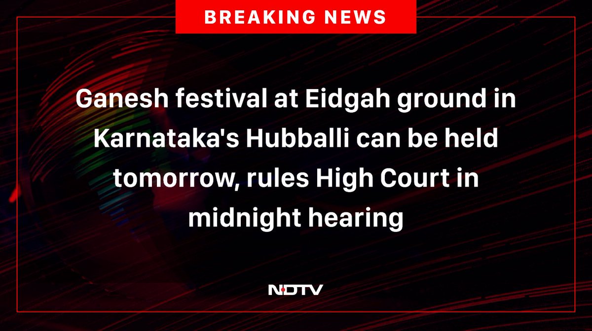 NDTV tweet media