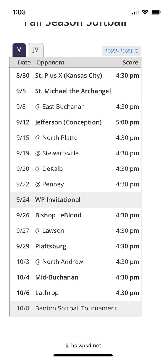 downster07's tweet photo. Here is my teams high school schedule! https://t.co/h6lvFlYIXi