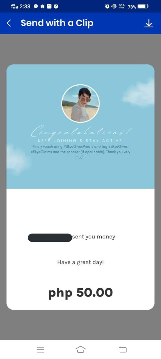 elaiza_1203's tweet photo. @SkyeClaims thank you Po sa pagsend Ng prize❤️ thank you Po @SkyeGives at sa sponsor 😊
#SkyeGivesProofs https://t.co/6DYICG45Yd