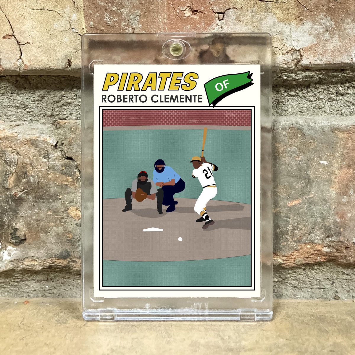 FlippsCards's tweet photo. 💥Now available! Our ‘77 style Roberto Clemente art card! Yours for $7.77 shipped PWE or $11.77 BMWT, this card is perfect for #PittsburghPirates fans and anyone who loves vintage baseball! ⚾️ #cardart #thehobby #Pirates #RobertoClemente #flippscards #LetsGoBucs DM to order!💥 https://t.co/zLDETkTP3X