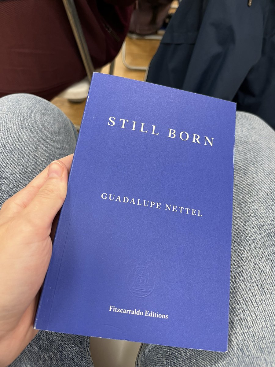 Closing out #WITMonth by listening to Guadalupe Nettel read from and speak about her new novel, Still Born (tr. @Rosenkrantz). Can’t wait to read it! 📖 Thank you @BlackwellsMcr & @FitzcarraldoEds for a great event 💙