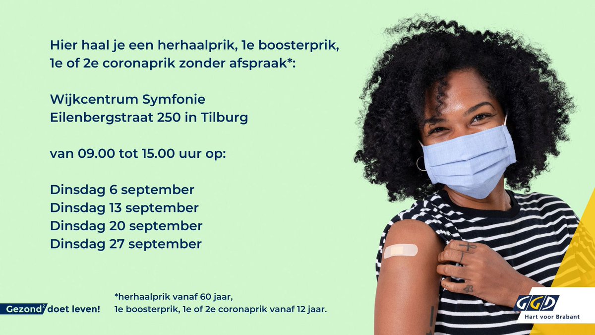 Nieuws uit Stokhasselt, lees dit bericht goed! 
#Corona #prikzonderafspraak #stokhasselt #tilburgnoord