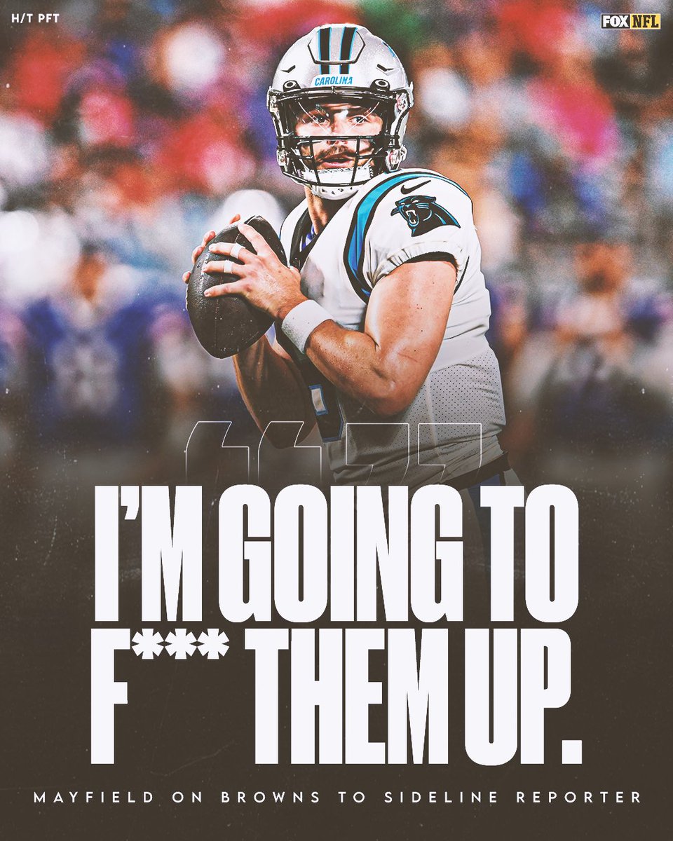 NFLonFOX's tweet photo. Baker Mayfield had some words to say about having to face his former team this season.

h/t @ProFootballTalk https://t.co/ukkupSRLjf