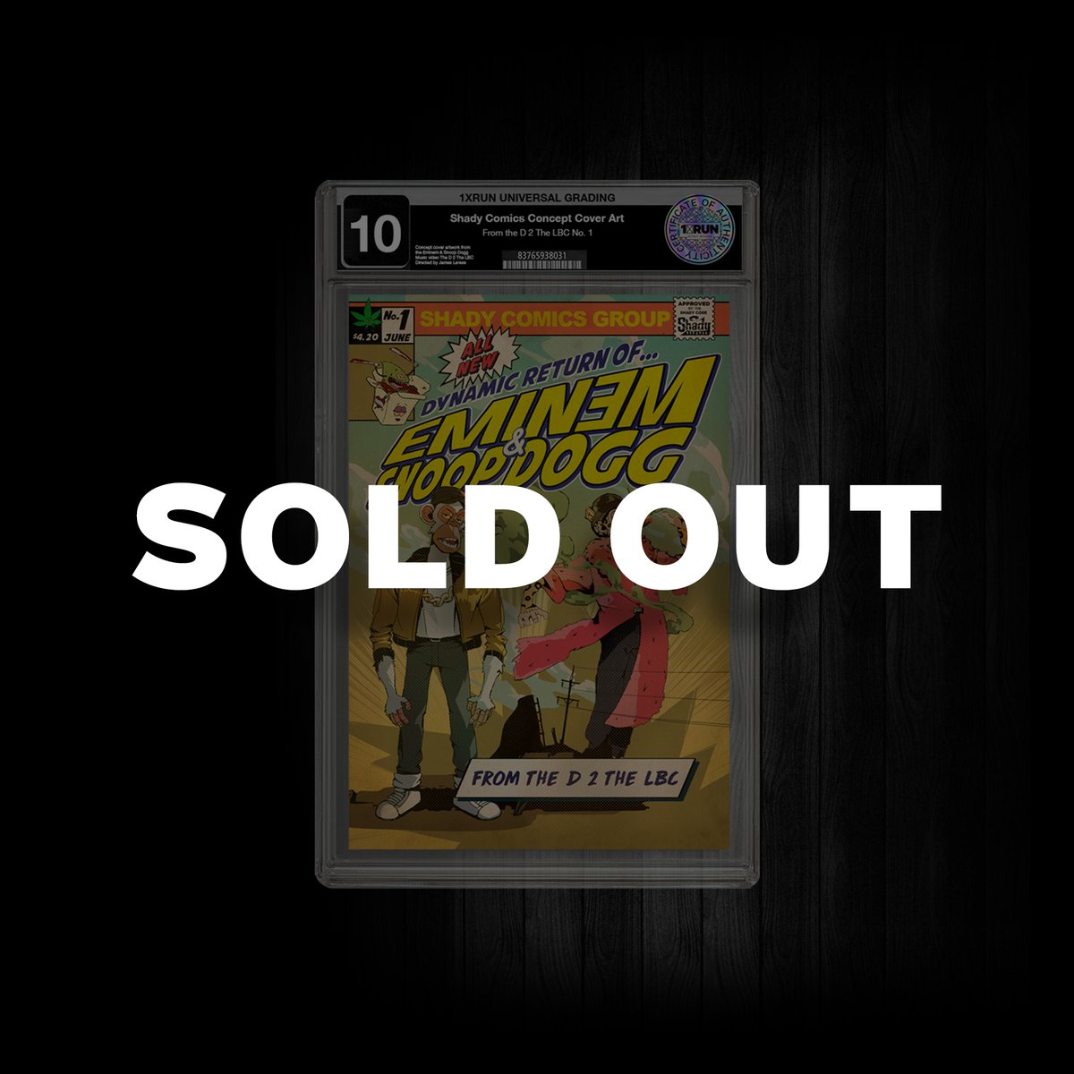 apeeditions's tweet photo. Shady Comics Print is officially *SOLD OUT* Thanks to everyone who copped! #FromTheD2TheLBC #apeeditions @Eminem @SnoopDogg https://t.co/iJJlIeMCcL
