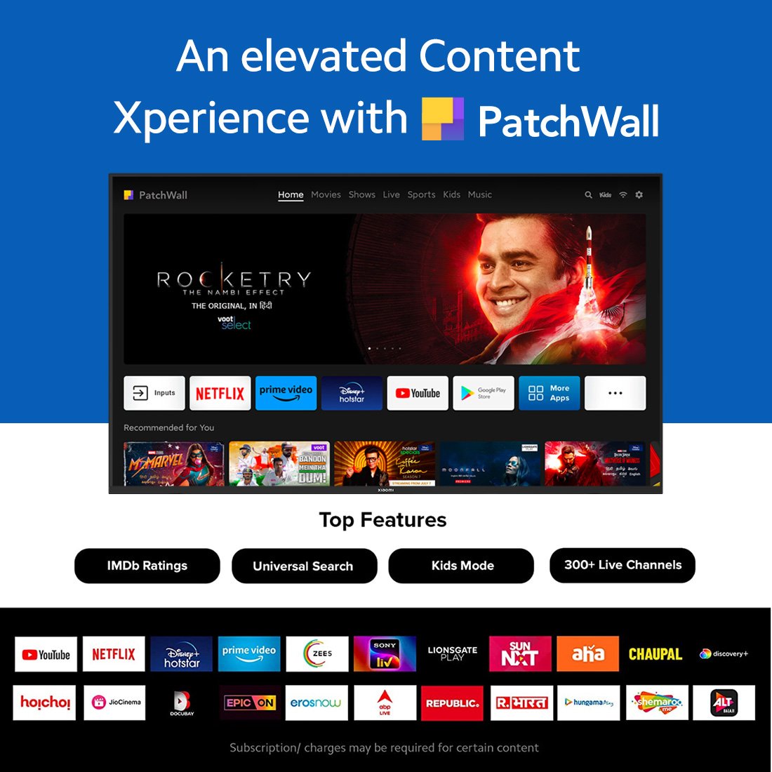 Nisar_1987's tweet photo. Today we launched #XiaomiSmartTVSeries 4K
Variants - 43|50|55

Key specs:
✅ 4K Dolby Vision
✅ 30W Dolby Audio
✅ Vivid Picture Engine
✅ Metal Bezel-less
✅ PatchWall + YouTube Integration

Starting at 28999
First sale on Sept 14th at 12pm

#YourNewView
#XiaomiSmartTVSeries 4K! https://t.co/6zmKEeMNEX