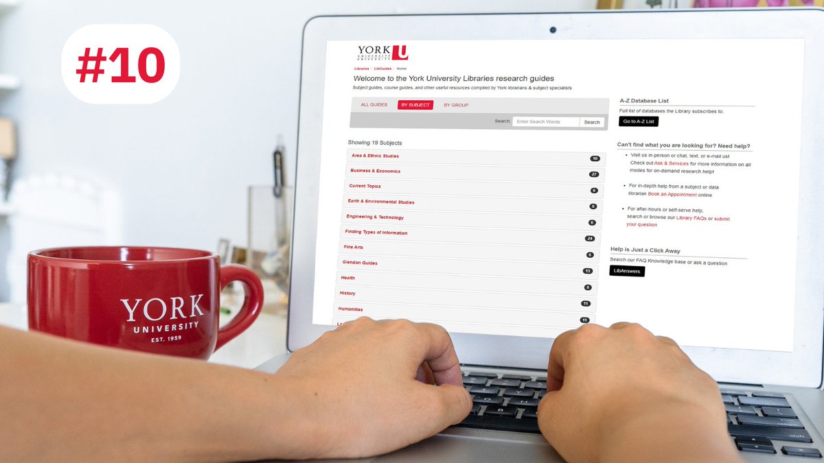 yorkulibraries's tweet photo. Lost? Our Research Guides steer you to important resources for all your subject areas.
https://t.co/ov7okq71ax
#yorku #yorkuniversity #yorkuniversitylibraries https://t.co/YZAMJYQ84P