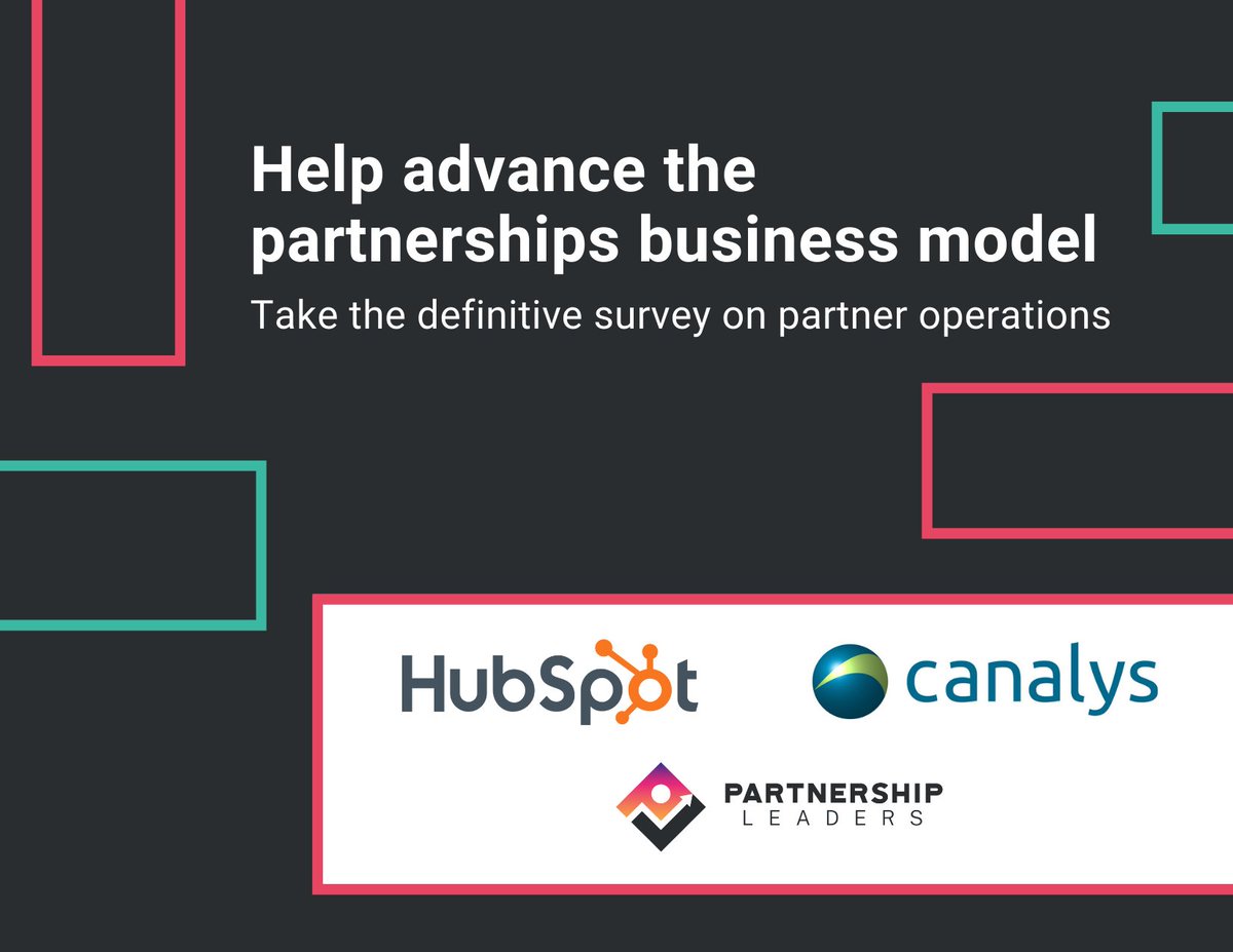 “One accurate measurement is worth a thousand expert opinions." - Grace Hopper. 

There are many partner program and ops experts, but it’s time for some market data. Help us collect it by taking an 8-minute survey.

hubspotplatform.typeform.com/partnerops?utm…

#partnerships #alliances #channel