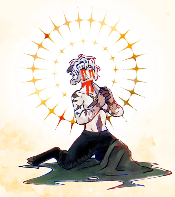 blood #dreamsmpfanart #dreamfanart 