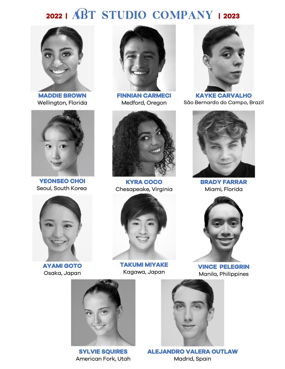 Announcing the 2022 ABT Apprentice Program and 2022-2023 ABT Studio Company dancers🎉