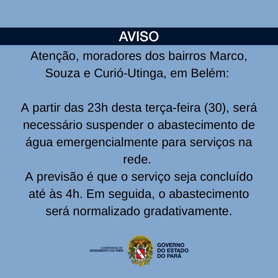 CosanpaSAC's tweet photo. ⚙️ Alô alô moradores dos bairros Marco, Curió-Utinga e Souza, em Belém, vão logo enchendo a bacia que hoje tem aquele banho de cuia, o famoso banho tcheco.
#GovernoDoEstadoDoPara #VaiFaltarAgua #PrivativaQueMelhora #ironia https://t.co/FhlwKChgMP
