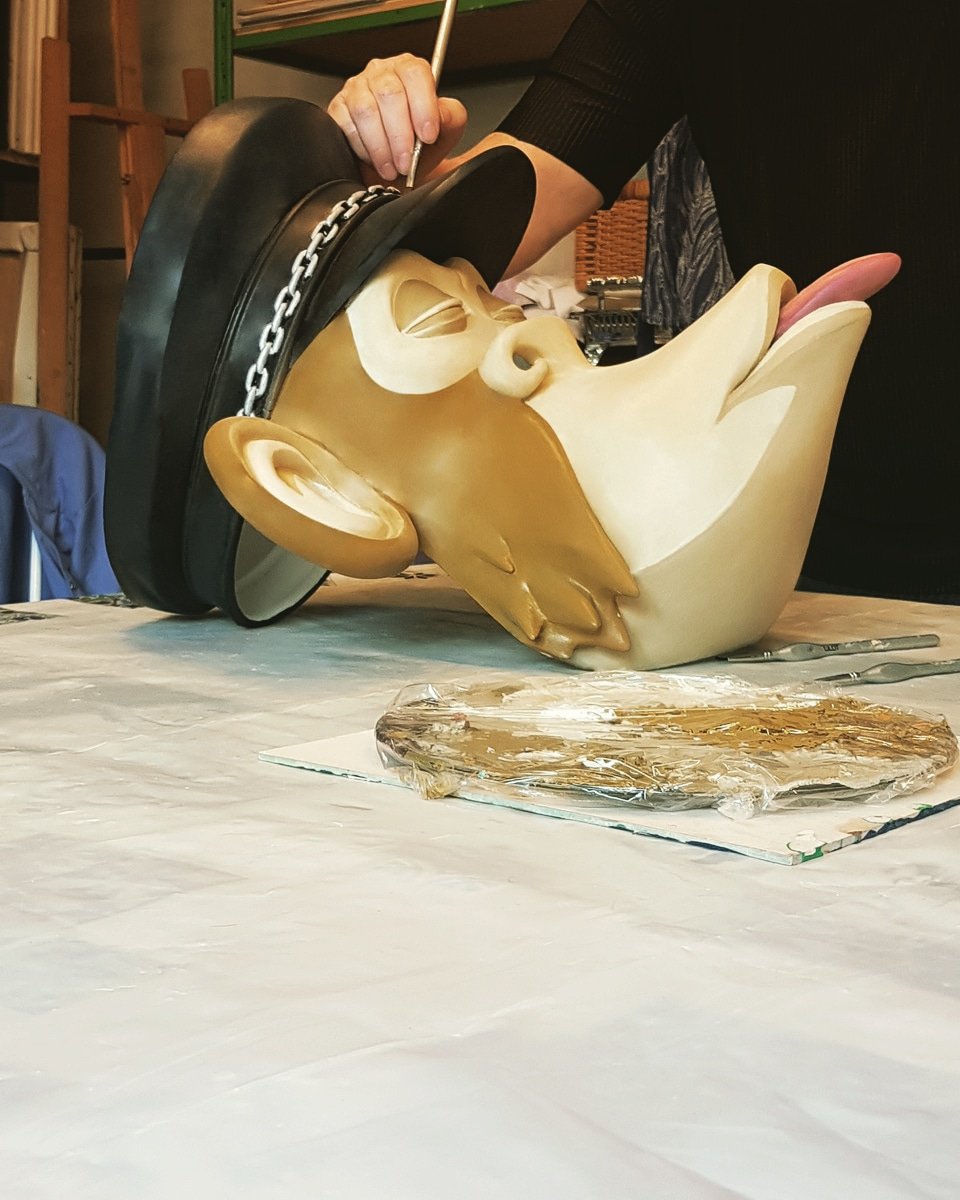 eth_disruption's tweet image. Retweet to be whitelisted for a commissioned mask ! Limited Edition. @BoredApeYC #BAYC