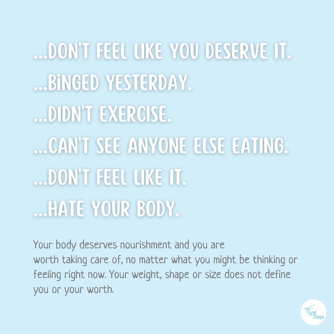 FirstStepsED's tweet photo. In case you need it... #FridayThoughts 

If you're struggling, know that support is available with or without a diagnosis at First Steps ED. Learn more, or make a referral today via our website at https://t.co/5mdFjZtMrp

#EatingDisorder #ARFID #OSFED #Bulimia #BodyImageIssues https://t.co/f9BySTggjj