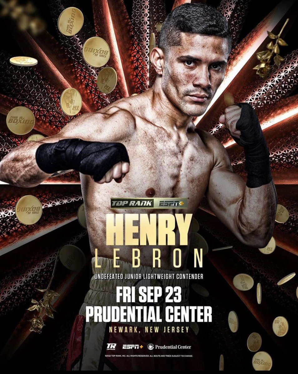 AtlanticBoxing's tweet image. 💥💥Los Nuestros regresan en New Jersey 💥💥

Nuestro Capu Gonzalez y el campeon Latino de la WBO Henry Lebron regresan al cuadrilatero este proximo Viernes 23 de Septiembre 2022 💪🏽

Esten muy pendiente proximamente se estara comunicando información sobre sus rivales 🥊