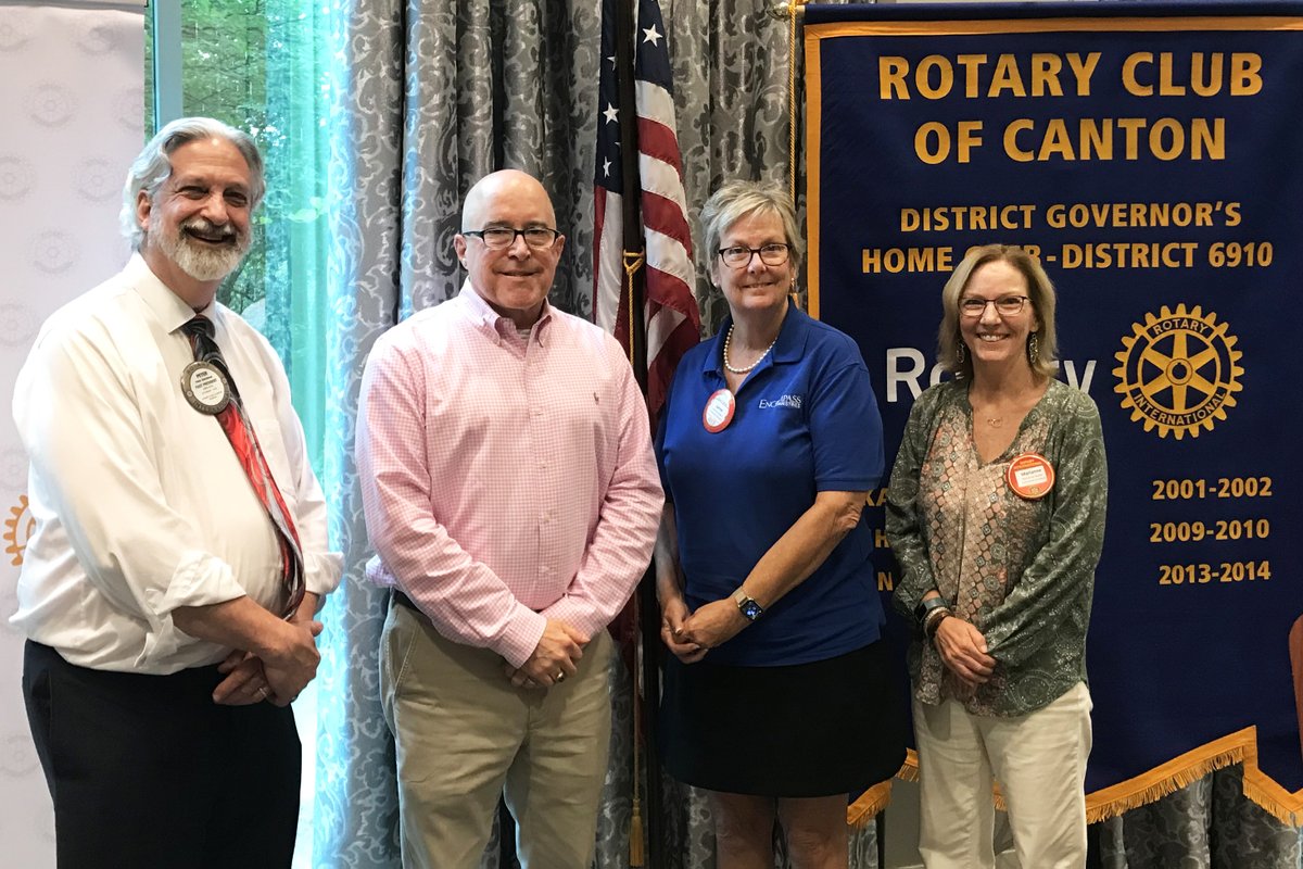 RotaryCanton's tweet photo. Rotary Club of Canton members today enjoyed a program featuring their fellow Rotarians.  The regularly held "Classification Talks" vocational program gives members the opportunity to speak about their lives and careers.  More: https://t.co/ucukKnv4ha #ImagineRotary https://t.co/oHe6sdt1YM