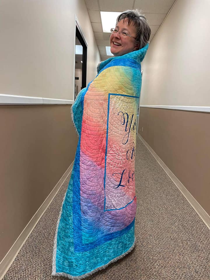 The Orange Shirt Society would like to recognize the work of <a href="/Quilt4Survivors/">Quilts For Survivors</a>, a non-profit, international collective effort of volunteers helping to offer comfort to Indian Residential School Survivors with handmade quilts. #everychildmatters #quiltsforsurvivors