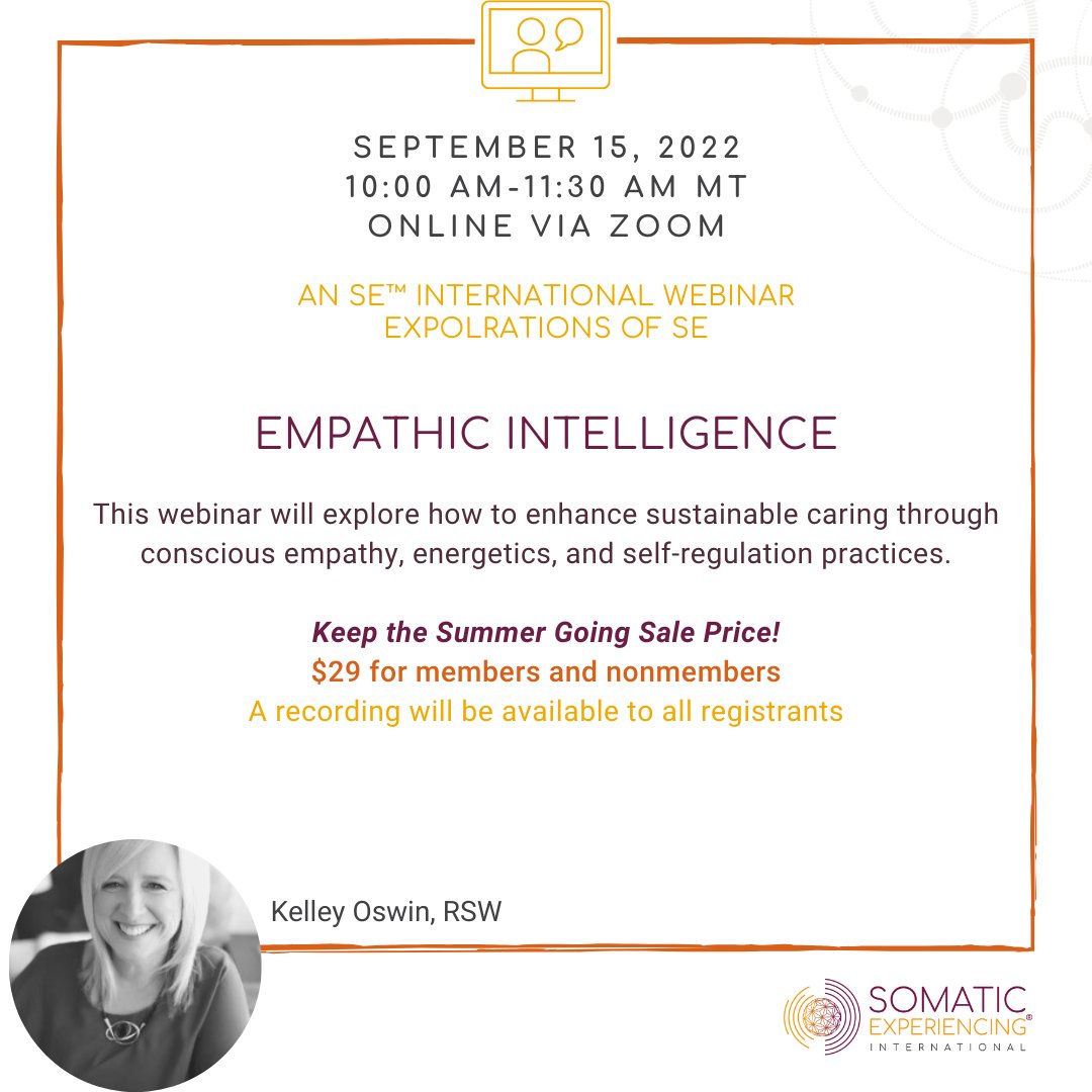 Somatic Exp On Twitter Https Traumahealing Org Empathicintelligence