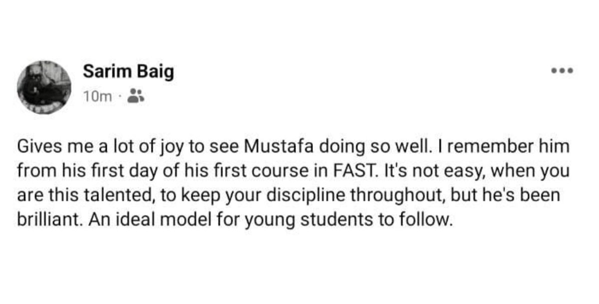 SyedMAliMustafa's tweet photo. It is always an honor when people like him compliment you 🙌 https://t.co/Kp5CBKE9LQ