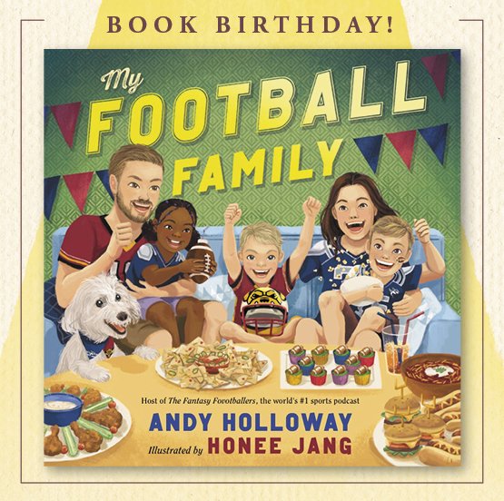 christiemegill's tweet photo. It's a great day for illustrators at The CAT Agency! 

Happy Book birthday to MY FOOTBALL FAMILY by @andyholloway &amp; @HoneeJ_illo! https://t.co/oDGvicv35m