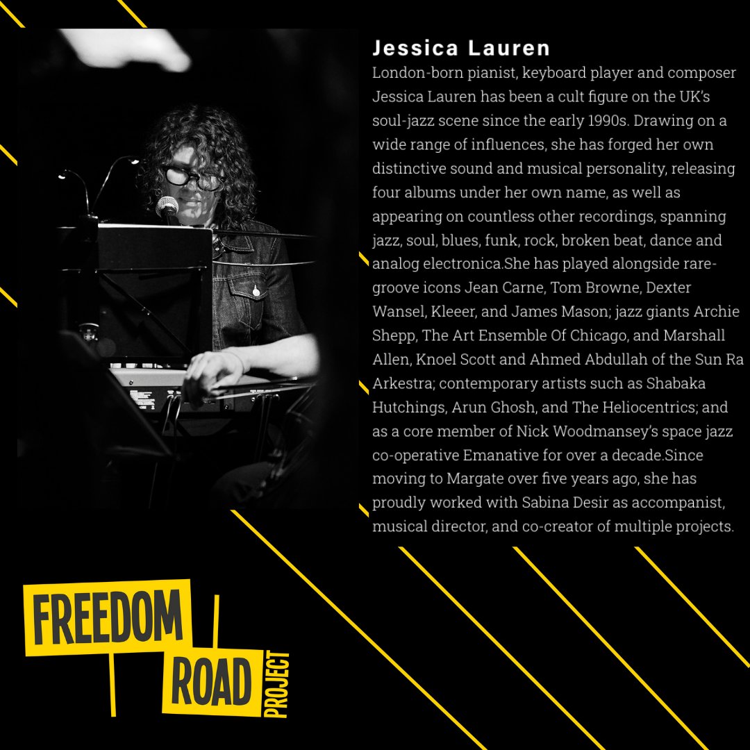 FreedomRoadUK's tweet photo. Did someone say living legend? Yes, they were talking about Jessica Lauren! 

Jessica has been an integral part of this entire project and we can't thank her enough, so show some love! 💛🖤💛

📸 https://t.co/rlZ0ZKOLHi https://t.co/TmW7XC81tV