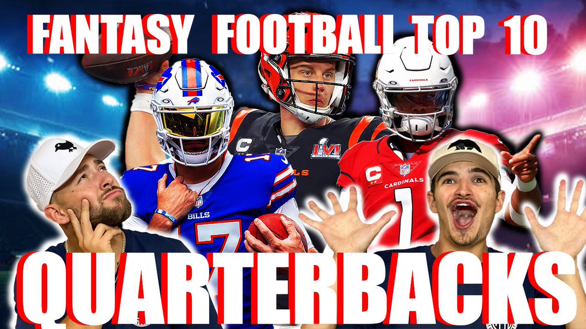 hardcountlive's tweet photo. Our Top 10 Fantasy QBs for the 2022 SZN!!!! Check out our latest video and tell us what you think!!!! Link: https://t.co/edGdGCs6Iy #hardcountlive #thehardcount #nfl #FantasyFootball https://t.co/7xVPShn7br