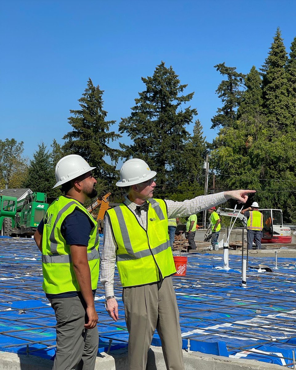 TeamJCG's tweet photo. Breaking ground on over 60 units of affordable housing coming to Aloha right by TV hwy and 174th. These future homes are made possible by the Metro Housing Bond and the hard work of @BRIDGEhousing and LMC Construction. Housing has been a key priority for me since I joined Council https://t.co/O5UbKssWhp