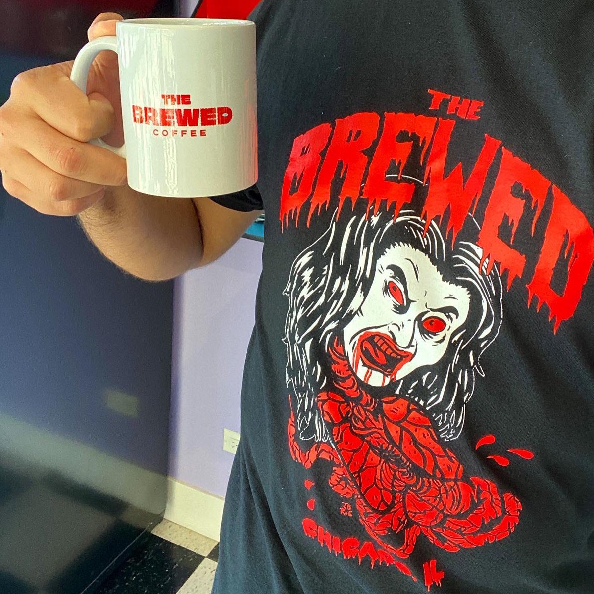 thebrewedcoffee's tweet image. Our “Mystics in Bali” tee is here! Designed by @mortcrimpjr and printed by @ModestMerch . Come and get it!