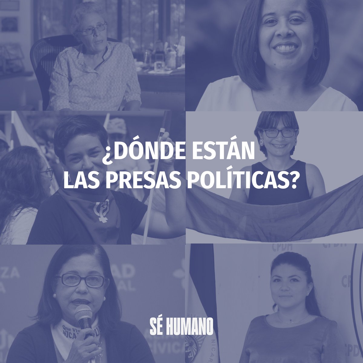 El día de hoy, el régimen de #Nicaragua mostró a algunos presos políticos, evidenciando el mal estado en el que se encuentran dentro de la cárcel en graves condiciones de #tortura, pero nos preguntamos.

¿Dónde están las presas políticas?
#SeHumano #MuestrenlasYa