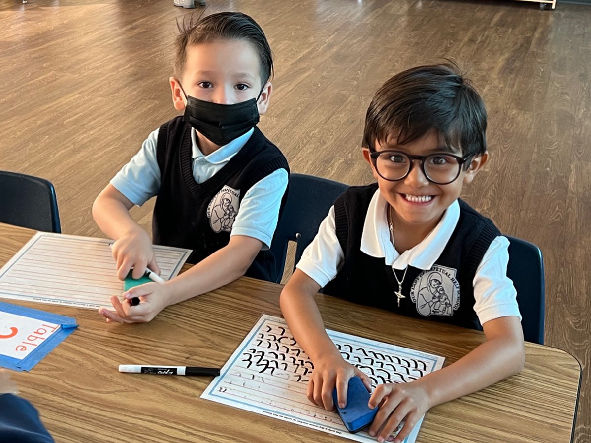 OLPHTK8's tweet photo. We are excited to see the learning and laughter coming from our classrooms!

Be joyful in hope, patient in affliction, faithful in prayer.
-Romans 12:12
#olphtk8 #duallanguageimmersion #olphdli #olphdowney #olphschool https://t.co/rQDCKz7S2y