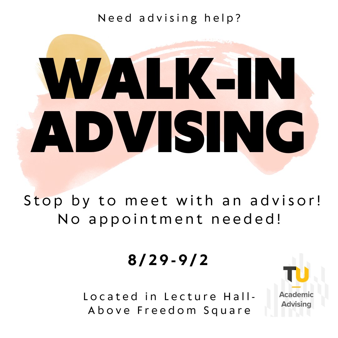 TU Academic Advising tweet media