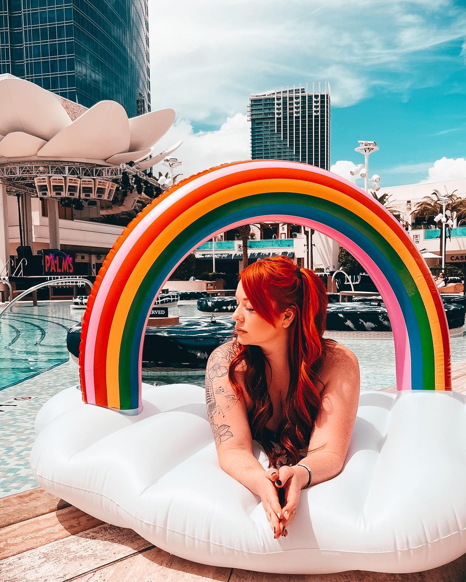 Palms's tweet photo. It's true. @heather_red knows how to spend a Tuesday! 🦄 💦
Today is #IndustryTuesday!
Free entry for Locals, $10 Drink Specials, $150 Cabana with a bottle of Skyy Vodka, Stay Giveaways, Poolside DJ 🎶 https://t.co/gQ1uIK1Whj