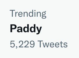 PaddyFilm's tweet photo. What is that you say? #PADDY was trending last night!! 

Thank you all for watching, tweeting and texting.  We feel the love.❤️

@Shortscreen @RTE2 #ShortFilm https://t.co/ri0fFrxDDy