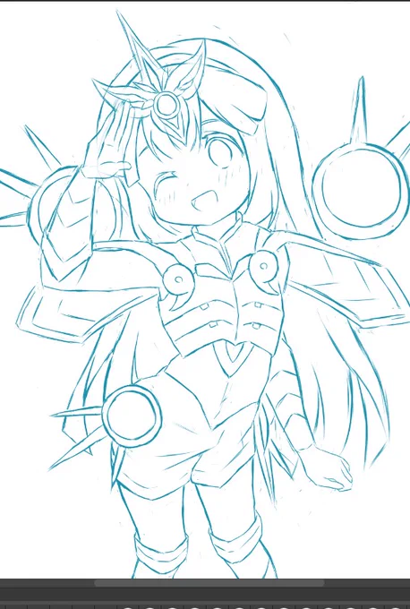 菜花黄名子ちゃんの下描き26 