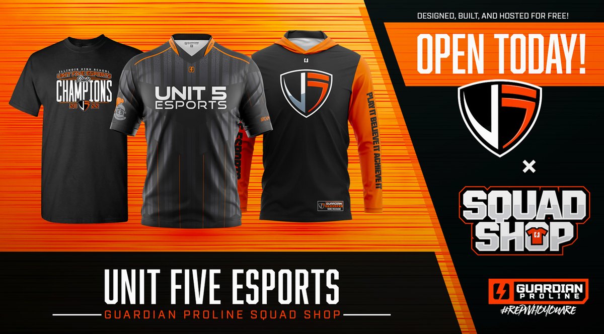 guardianproline's tweet photo. Normal High Schools are ready for the season! The @Unit5_Esports Squad Shop is officially open! #ironmen #wildcats

https://t.co/gjNoy2bbi2 https://t.co/k0az3zsLtI