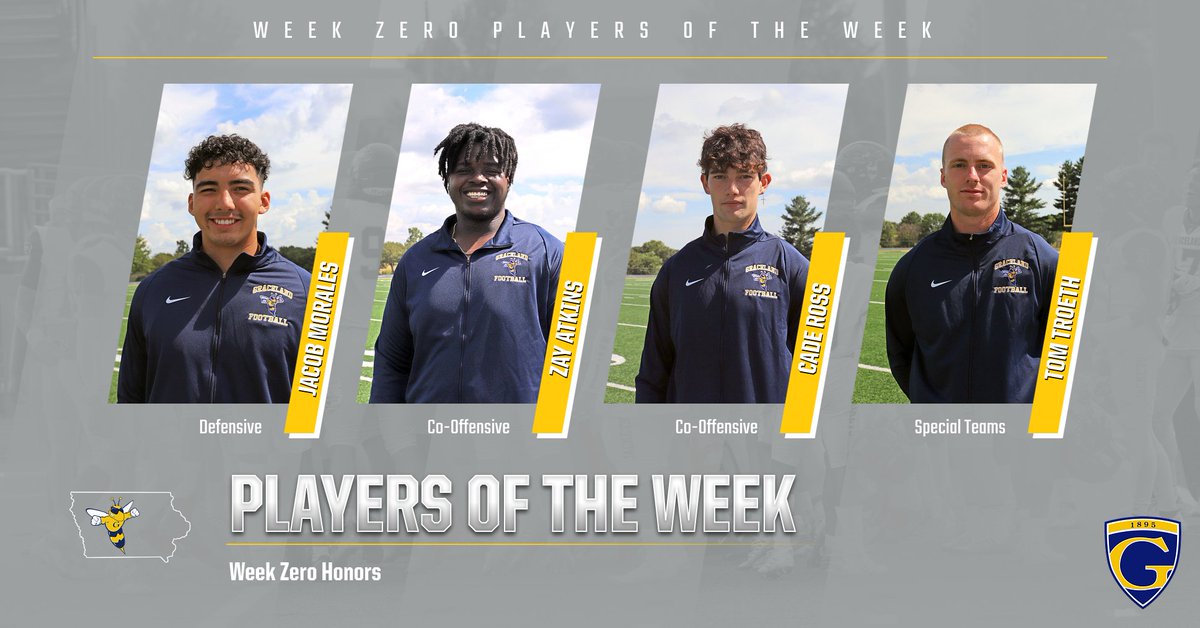 Players Of The Week! 🐝
Congratulations to our Yellowjackets!

D: <a href="/jacob_morales03/">Jacob Morales</a> 
O: <a href="/ZayAtkins20/">Wilzayvian</a> 
O: <a href="/Ross2Cade/">.</a> 
S: <a href="/TomTroeth/">Tom Troeth</a> 

#OnlyTheTough