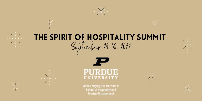 DuncanDIll5's tweet photo. Interested in learning more about the future of #hospitality in this post-pandemic world? Consider joining myself and other curious students on September 29-30 for The Spirit of Hospitality Summit. This event will bring over 50 industry professionals to #Purdue! #htmfall2022b https://t.co/7iCGGgbZ8n