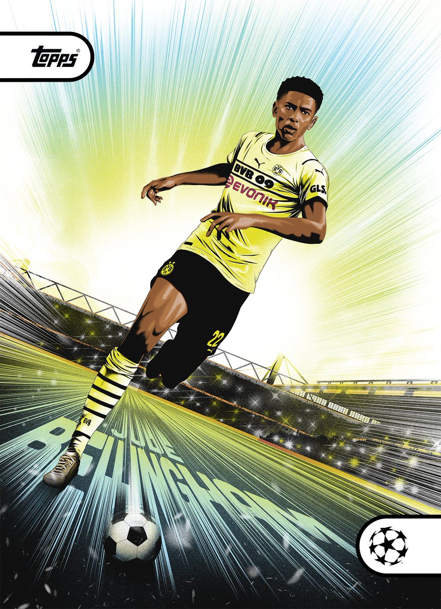 Card number 2 (of 10) for <a href="/Topps_UK/">Topps UK</a>. 

This  #LimitedEdition <a href="/BellinghamJude/">Jude Bellingham</a> #TradingCard  is only available for only 7 days from uk.topps.com

Lucky orders will receive #rare parallel cards and signed artists proofs.

#JudeBellingham #BorussiaDortmund #Project22