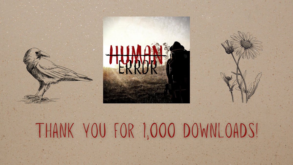 HumanErrorPod's tweet photo. Y’all!!! Human Error hit 1,000 downloads!!!! Thank you all so much 😍🤩🔥 https://t.co/VtfiBb7TCe