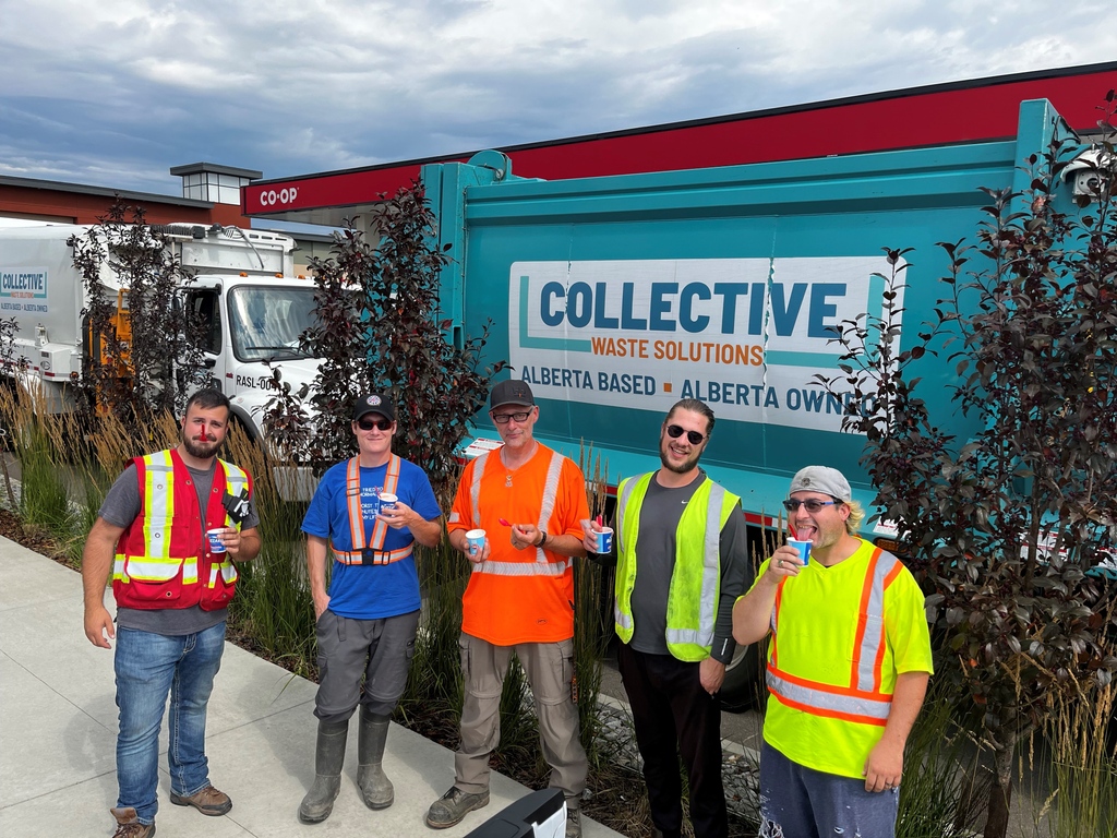 CollectiveWS's tweet image. Miracle Treat Day help raises funds for the Children’s Miracle Network in support of children’s hospitals in Canada. In support of this day, we treated our waste operators with some cold blizzards to beat the summer heat. Who doesn’t love ice cream?!

 #YYC #YEG