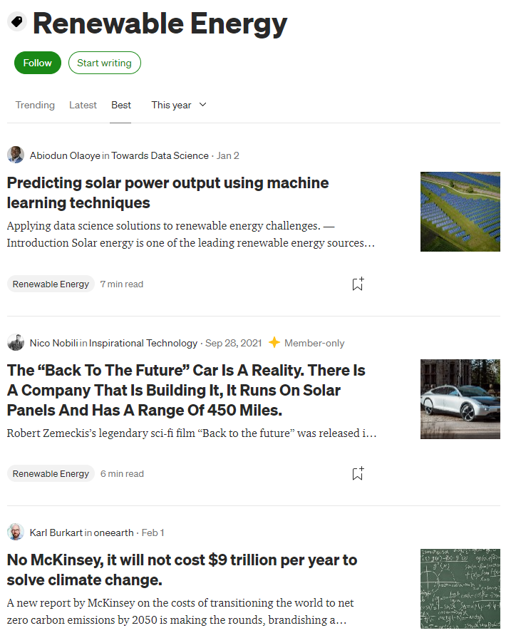Dualprince's tweet photo. My article on predicting solar power output is currently at the top of Medium's best article in Renewable Energy 🚀🚀.

Read my other articles here: https://t.co/2ZTwZzbyKT 

#DataScience #MachineLearning https://t.co/x2RRp7f6Hu