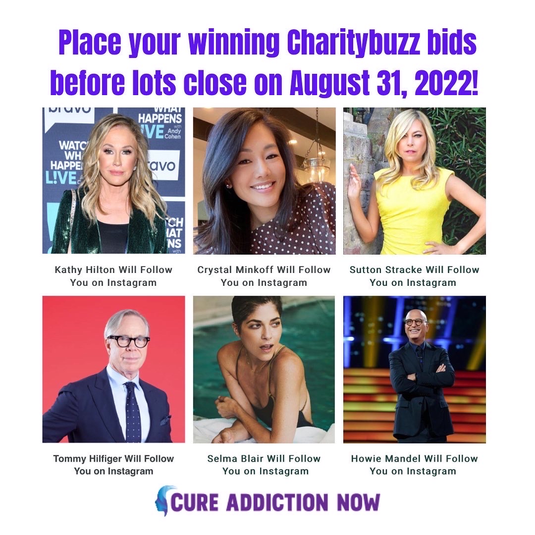 CureAddNowOrg's tweet image. 1 more days to place your winning bids on our @charitybuzz Auction! Bid on unique opportunities and experiences now! All proceeds will benefit Substance Use Disorders research. Bid now at: charitybuzz.com/support/CAN 
#CAN #SUD #OverdoseAware #EndOverdose