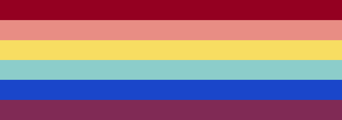 Colourpicked's tweet photo. Gay flag with Hatsune Miku (Project Sekai) https://t.co/WEXByAUoIE