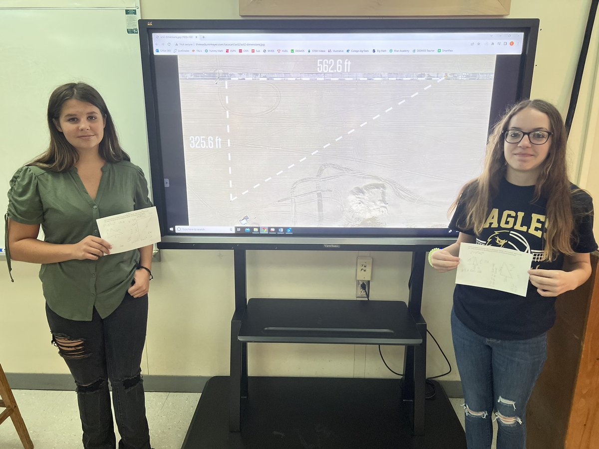 wetzelcs's tweet photo. Algebra 1 students at Magnolia finished up Week 1 by reviewing the Pythagorean Theorem and understanding rates to problem solve by completing Dan Meyer's 3-Act Math activity "Taco Cart".
Challenge Winners - Taco Cart
https://t.co/Mj5zJIlqke
#3ActMath #usingourbrains #Wetzelcs https://t.co/qa5GLX6ikk