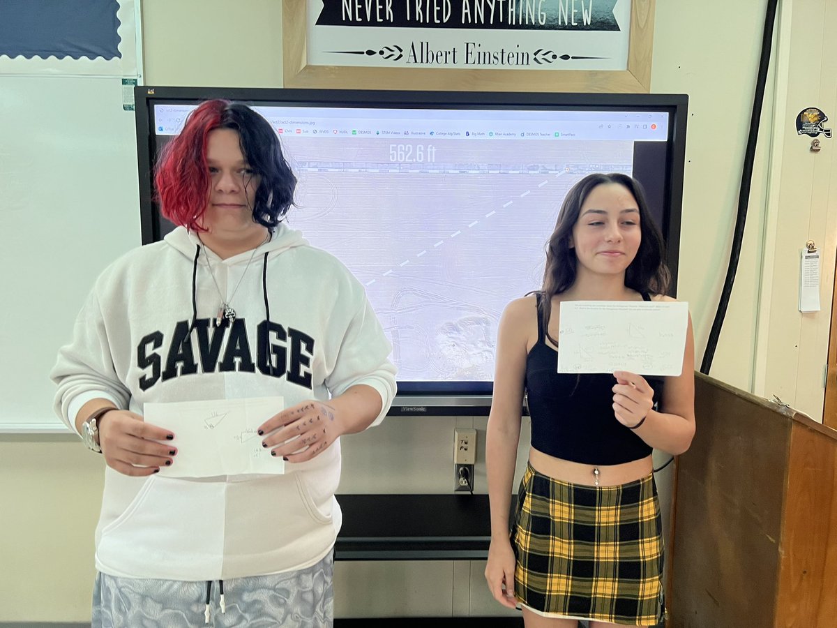 wetzelcs's tweet photo. Algebra 1 students at Magnolia finished up Week 1 by reviewing the Pythagorean Theorem and understanding rates to problem solve by completing Dan Meyer's 3-Act Math activity "Taco Cart".
Challenge Winners - Taco Cart
https://t.co/Mj5zJIlqke
#3ActMath #usingourbrains #Wetzelcs https://t.co/qa5GLX6ikk