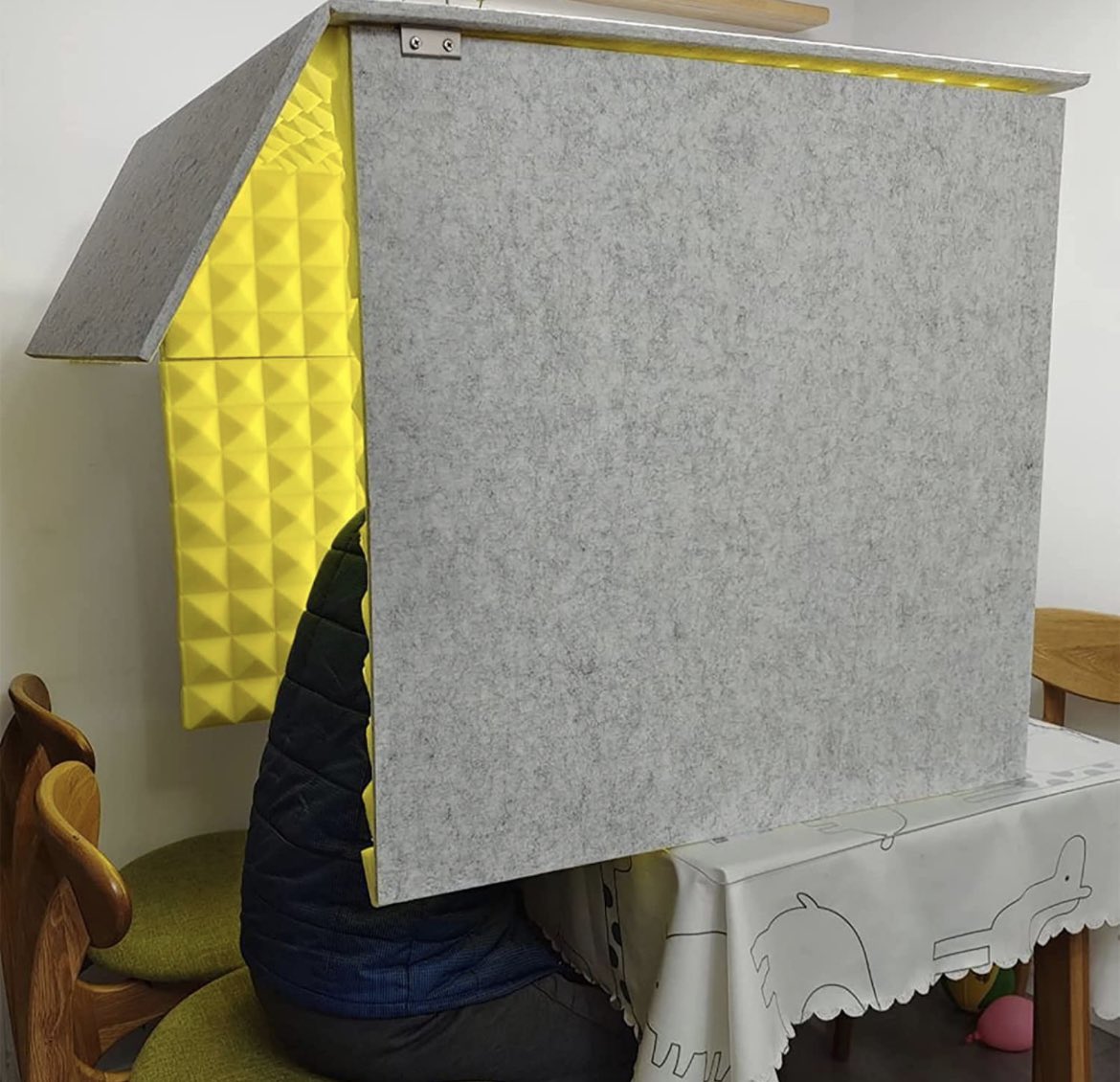 frontendtier's tweet photo. @robhawkes Ah yes, I was looking at one of these but it would likely block my screen and keyboard and I’d likely end up knocking it around. May give it a shot anyway, though. I also saw this crazy enclosure which would likely work, but it looks like some kind of banishment box. https://t.co/6zn6p0Nvpq