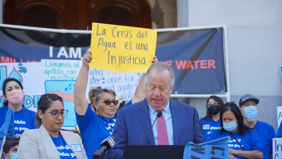 LCJandA's tweet photo. Nearly 3 years ago, residents we work with voted water affordability as their top legislative priority. Today, #CALeg sent #SB222 to @GavinNewsom for his signature. Thank you @SenBillDodd for authoring and standing alongside communities! https://t.co/t5ZWph1M5q