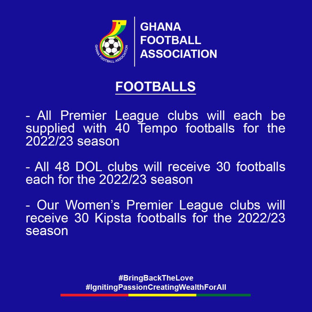 FineReporter's tweet photo. ▶️ Good News for Regional FAs 

▶️ Footballs 

▶️ Fuel for Division One League clubs 

#BringBackTheLove👉🏾 #ThisIsTheLove
#FineReporter #FineSports #sports https://t.co/dDVCPTFpzP