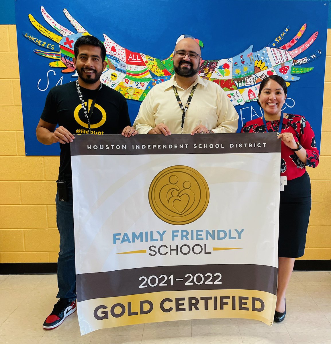 We made Gold! Thank you @HISDFACE and Ms. Elizabeth Mireles.