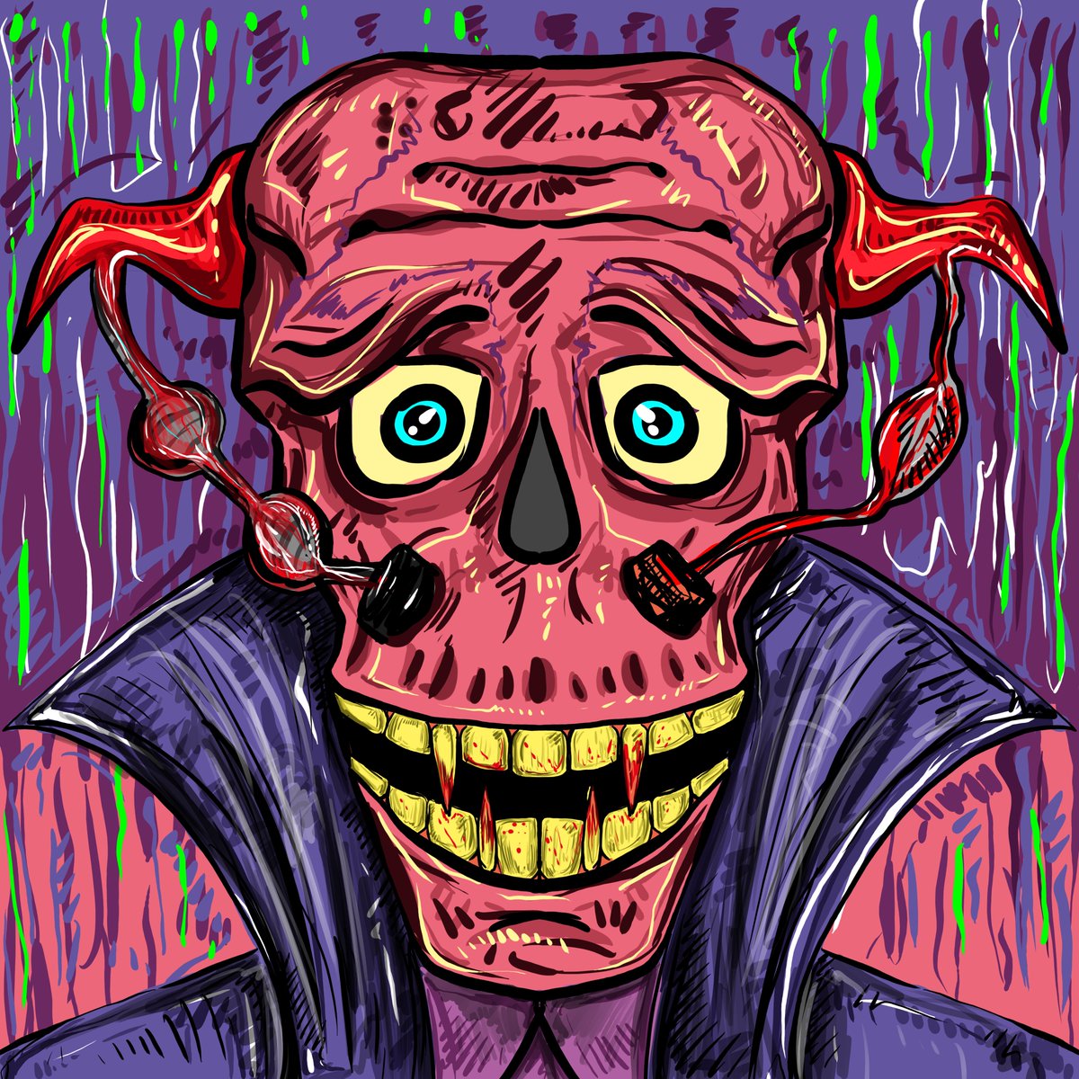 NEW DROP 🔴🔴

"Monster Becoming a Vampire"  <a href="/objktcom/">objkt</a> 
10/10 Edition       Price: 1.5 #Tez  XTZ    

objkt.com/asset/KT1KvVHF…

#nftart #NFTcollections #nftcollector #tezoscommunity #Tez #tezosnft #objktnft