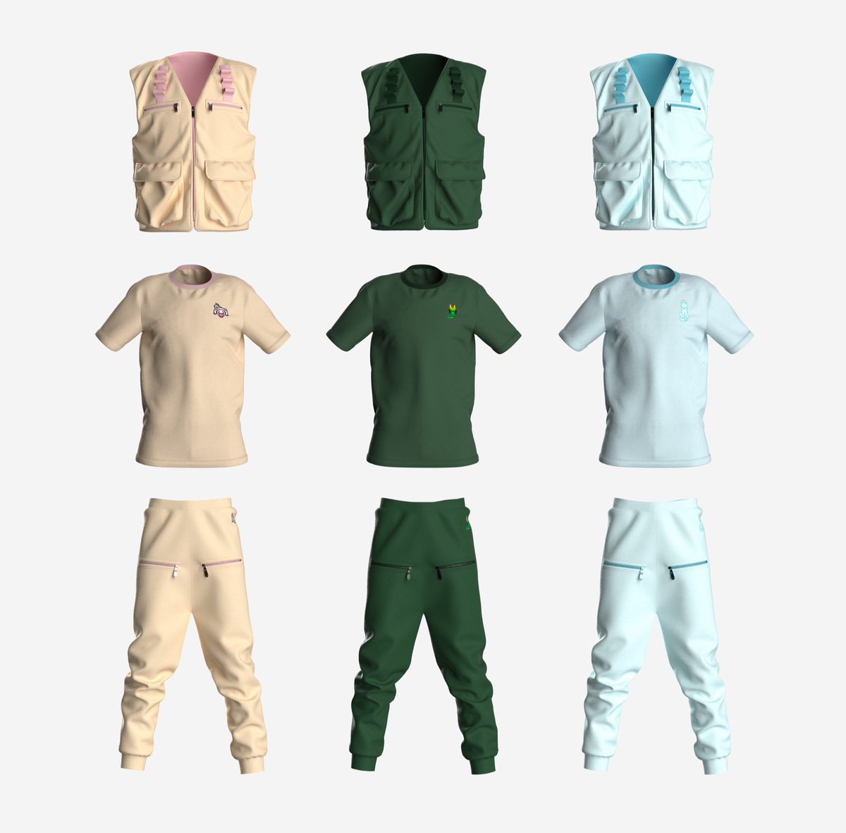 jujujayb's tweet photo. New line inspired by those beautiful creatures made by @AH00DIE and @STYLLARNFT. Would you wear it in the metaverse? Whatโs your favorite color? #rtfkt #styllar #merch #drop #clonexfam #clonex #clonesunlocked https://t.co/iZ5ylKIenu